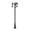 Z-Lite Roundhouse 3 Light Outdoor Post Mounted Fixture, Black And Clear Seedy 569MP3-519P-BK - alternate 1